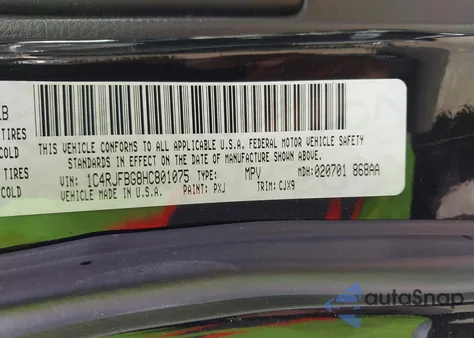 2017 Jeep Grand Cherokee Limited 4X4 from USA, damaged, VIN 1C4RJFBG8HC801075